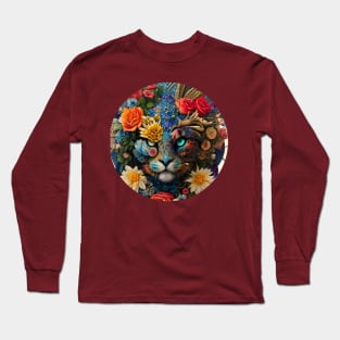 Floral Lion Long Sleeve T-Shirt